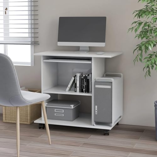 Juroupi Schreibtisch Computertisch Office Table Schreib Tisch Computer Schreibtisch Weiß 80x50x75 cm Holzwerkstoff Juroupi Schreibtisch Computertisch Office Table Schreib Tisch Computer Schreibtisch Weiß 80x50x75 cm Holzwerkstoff von Juroupi