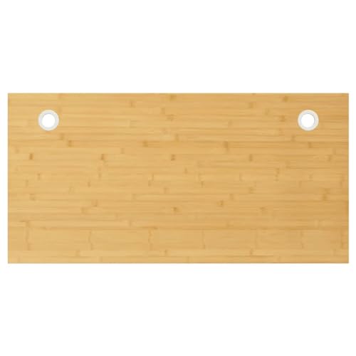 Juroupi Schreibtischplatte Massivholzplatte Tabletop Tischplatte Holz Tischplatten 100x50x4 cm Bambus von Juroupi