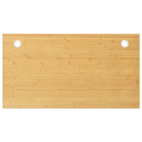 Juroupi Schreibtischplatte Massivholzplatte Tabletop Tischplatte Holz Tischplatten 110x60x4 cm Bambus von Juroupi