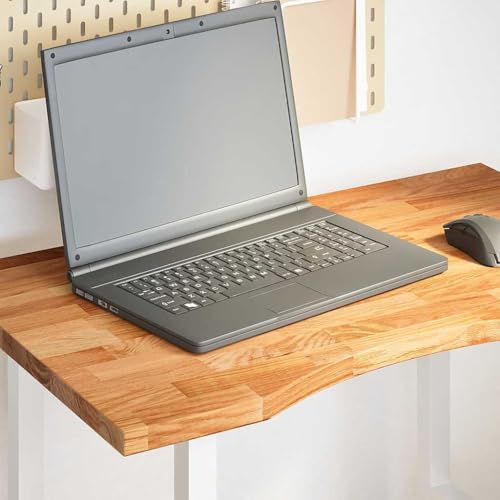 Juroupi Schreibtischplatte Massivholzplatte Tabletop Tischplatte Holz Tischplatten Hellbraun 80x60x2,5 cm Massivholz Eiche von Juroupi