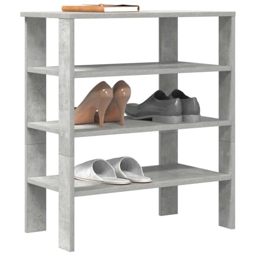 Juroupi Schuhregal Shoe Cabinet Schuhablage Flur Schuhe Regal SchuhstäNder Betongrau 61x32x70 cm Holzwerkstoff von Juroupi