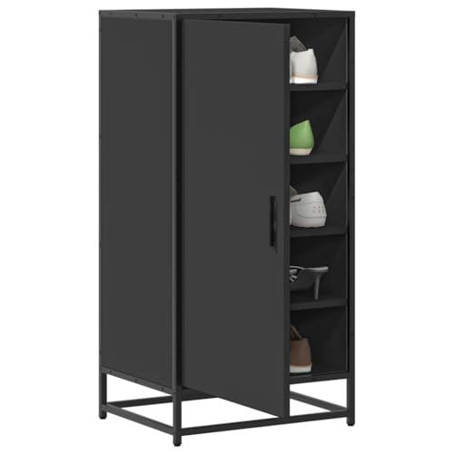 Juroupi Schuhregal Shoe Cabinet Schuhablage Flur Schuhe Regal SchuhstäNder Schwarz 48x38x97,5 cm Holzwerkstoff Juroupi Schuhregal Shoe Cabinet Schuhablage Flur Schuhe Regal SchuhstäNder Schwarz 48x38x97,5 cm Holzwerkstoff von Juroupi