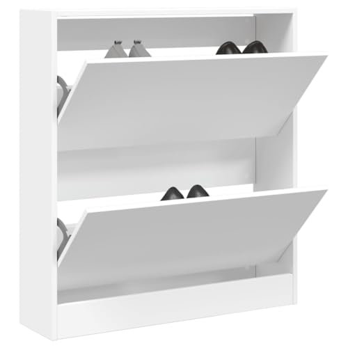 Juroupi Schuhschrank Shoes Cabinet Schuhaufbewahrung Schuhschrank Flur Weiß 80x21x87,5 cm Holzwerkstoff Juroupi Schuhschrank Shoes Cabinet Schuhaufbewahrung Schuhschrank Flur Weiß 80x21x87,5 cm Holzwerkstoff von Juroupi