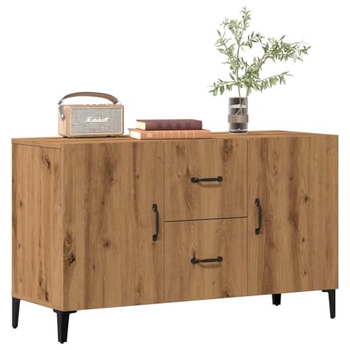 Juroupi Sideboard Wohnzimmerschrank MöBel Aufbewahrungsschrank Sideboard Schlafzimmer Artisan-Eiche 100x36x60 cm Holzwerkstoff von Juroupi