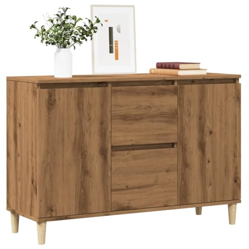 Juroupi Sideboard Wohnzimmerschrank MöBel Aufbewahrungsschrank Sideboard Schlafzimmer Artisan-Eiche 102x35x70 cm Holzwerkstoff Juroupi Sideboard Wohnzimmerschrank MöBel Aufbewahrungsschrank Sideboard Schlafzimmer Artisan-Eiche 102x35x70 cm Holzwerkstoff von Juroupi