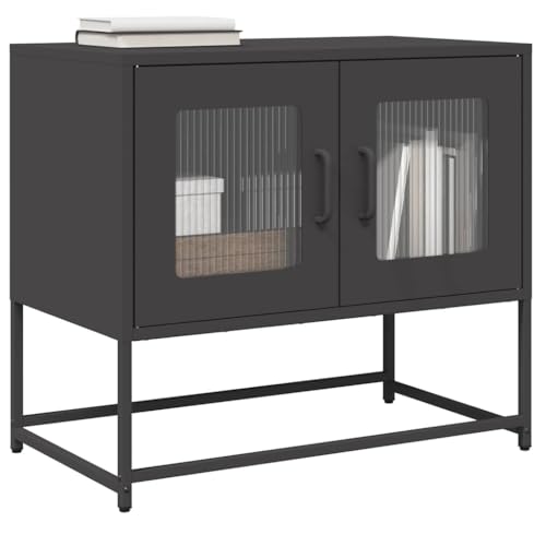 Juroupi TV-Schrank Fernsehschrank Wohnzimmer MöBel TV MöBel Wohnzimmer Schrank TV Table TV Cabinet Schwarz 68x39x60,5 cm Kaltgewalzter Stahl Juroupi TV-Schrank Fernsehschrank Wohnzimmer MöBel TV MöBel Wohnzimmer Schrank TV Table TV Cabinet Schwarz 68x39x60,5 cm Kaltgewalzter Stahl von Juroupi