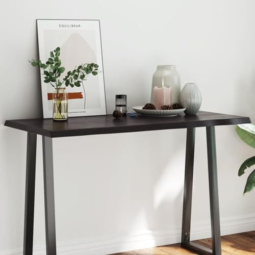 Juroupi Tischplatte Schreibtischplatte Table Top Gartentischplatte Tischplatte 120x60x(2-4) cm Massivholz Behandelt Baumkante von Juroupi