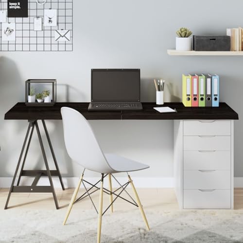 Juroupi Tischplatte Schreibtischplatte Table Top Gartentischplatte Tischplatte 160x60x(2-4) cm Massivholz Eiche Behandelt von Juroupi