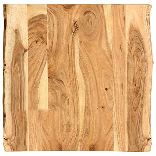 Juroupi Tischplatte Schreibtischplatte Table Top Gartentischplatte Tischplatte Massivholz Akazie 58x(50-60) x2,5 cm von Juroupi