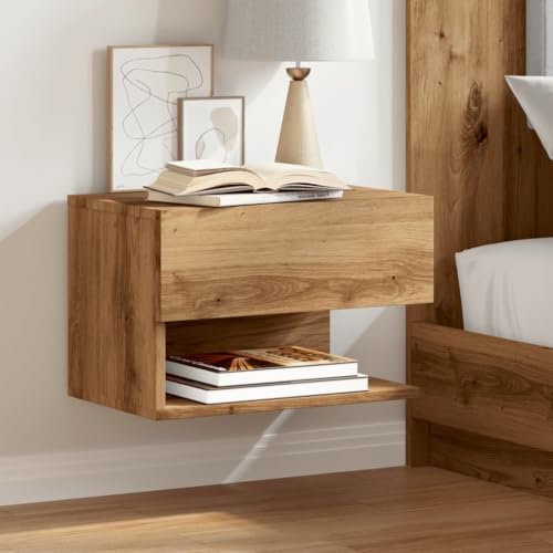 Juroupi Wand-Nachttisch Wandschrank Nachtschrank Sideboard HäNgend Nachtschrank HäNgend Artisan-Eiche Juroupi Wand-Nachttisch Wandschrank Nachtschrank Sideboard HäNgend Nachtschrank HäNgend Artisan-Eiche von Juroupi