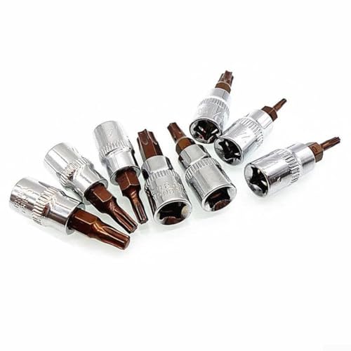 1 x Sechskantschaft für Torx-Bit-Stecknuss T8 T40, Chrom-Vanadium-Stahl-Werkzeug für Fabrik- und Hausreparaturen (T40) von Jurtmy