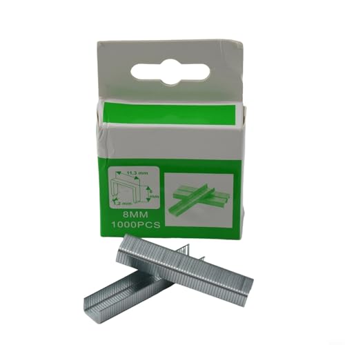 1000 Stück Mehrzweck-Heftklammern in T-Form für Möbel und Heimwerker (8 mm) von Jurtmy