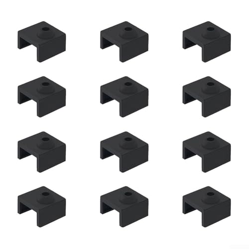 12 Stück Silikon-Abdeckung für 3D-Drucker-Düse, kompatibel mit CR10 und Ender3, hohe Temperaturbeständigkeit 12 Stück Silikon-Abdeckung für 3D-Drucker-Düse, kompatibel mit CR10 und Ender3, hohe Temperaturbeständigkeit von Jurtmy