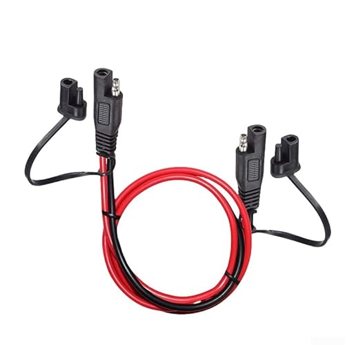 14 AWG Doppelkopf-SAE-Verlängerungskabel mit wasserdichter Staubabdeckung, schützt SAE-Stecker für den Außen- und Automobileinsatz 14 AWG Doppelkopf-SAE-Verlängerungskabel mit wasserdichter Staubabdeckung, schützt SAE-Stecker für den Außen- und Automobileinsatz von Jurtmy