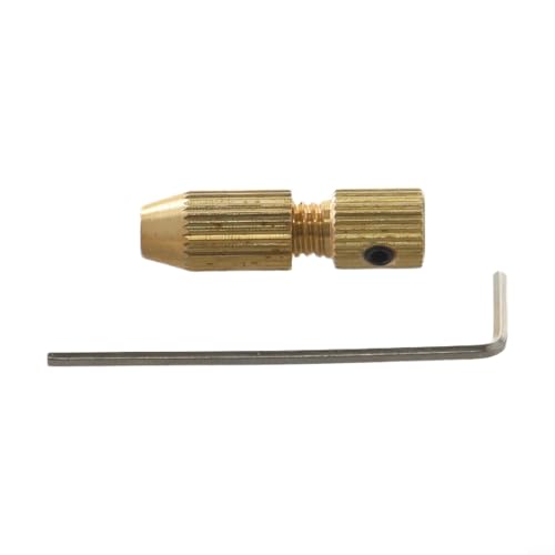 2 0 mm Messing-Motorwellenklemme mit Schraubenschlüssel und Bohrfutter für Präzisionsarbeiten (0,7–1,2 mm) von Jurtmy