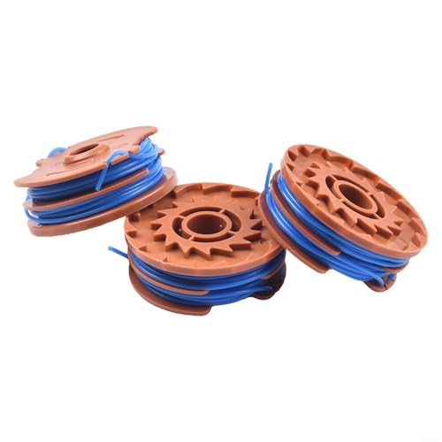 3 Spulen Pack mit Doppelfaden für TTB820GGT 600W Rasentrimmer Praktisches Rasenpflegezubehör von Jurtmy