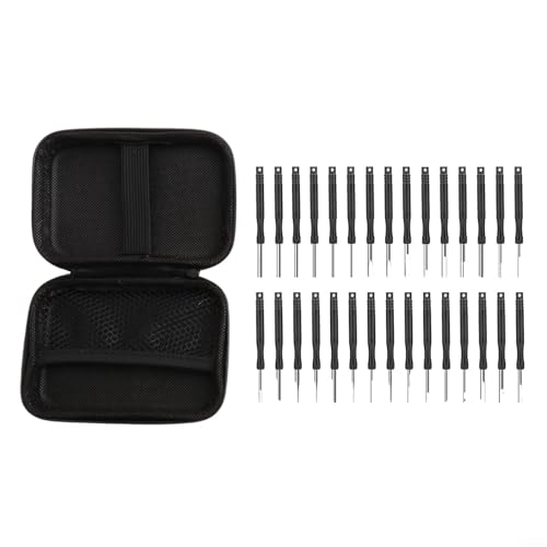 30-teiliges Kfz-Terminal-Ausdreher-Werkzeug-Set mit ergonomischem Griff für einfache Verwendung und Lagerung von Jurtmy