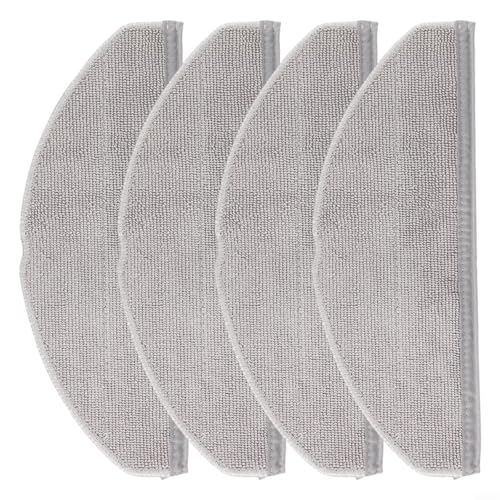4/10 Stück Roboter-Staubsauger-Ersatz-Set, kompatibel mit Eufy G50 L60, für Hybrid-Serie, Mikrofaser-Bodenwischer-Pads, Reinigungszubehör, Roboter-Mopp-Pads Aufsatz (4 Stück) von Jurtmy