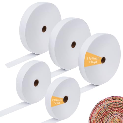 5 Rollen Jelly Roll Batting Strips für Teppiche, Jelly Roll Stoff 6,4 cm, insgesamt 300 Meter, Baumwollmischung, Quilt-Wattierung zum Quilten, Jelly Roll Teppiche, Überwurf, Teppiche, Polsterprojekte 5 Rollen Jelly Roll Batting Strips für Teppiche, Jelly Roll Stoff 6,4 cm, insgesamt 300 Meter, Baumwollmischung, Quilt-Wattierung zum Quilten, Jelly Roll Teppiche, Überwurf, Teppiche, Polsterprojekte von Jurtmy
