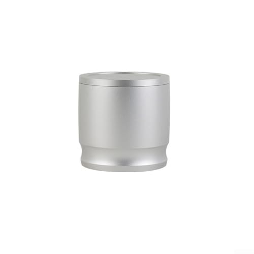 58 mm Kaffee-Dosierbecher mit Deckel, robuste Aluminiumlegierung für effiziente Kaffeezubereitung (grau) von Jurtmy
