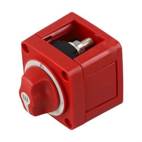 Batterieschalter für Boote, 48 V, 100 A, 300 A, 234 Positionen, robuster Trennschalter mit sicherer Montage (4 Positionen) von Jurtmy