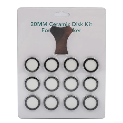 Effizienter Luftbefeuchter-Nebel mit 20 mm Keramikscheiben-Ersatz-Set und Schraubenschlüssel (12 Stück) von Jurtmy