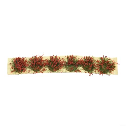 Ein Hauch von Natur, bereichern Sie Ihre maßstabsgetreuen Modelle mit wunderschön gearbeiteten Statiken und Blumen (2 rot) von Jurtmy