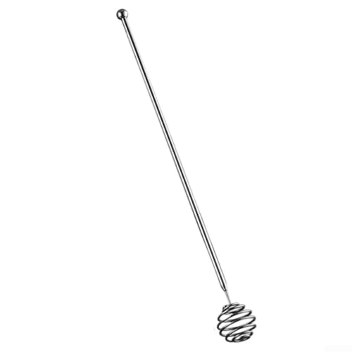 Ergonomischer Honigrührlöffel mit Spiral-Design, 304 Edelstahl, Küchenwerkzeug zum Mischen (L) von Jurtmy