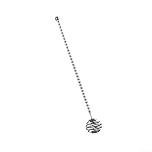 Ergonomischer Honigrührlöffel mit Spiral-Design, 304 Edelstahl, Küchenwerkzeug zum Mischen (M) von Jurtmy