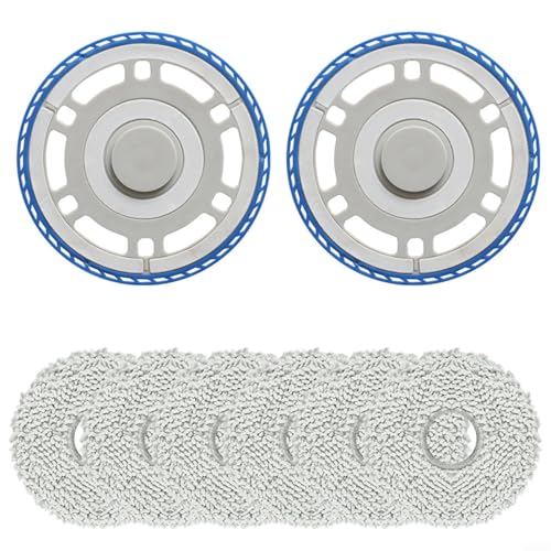 Ersatz-Mopp-Stoffrahmen-Halterungs-Set, kompatibel mit Ecovacs für T30 für OMNI T50 N30 Serie, Mikrofaser-Wischmopp-Halterung, Ersatz mit 6 Mikrofaser-Pads Ersatz-Mopp-Stoffrahmen-Halterungs-Set, kompatibel mit Ecovacs für T30 für OMNI T50 N30 Serie, Mikrofaser-Wischmopp-Halterung, Ersatz mit 6 Mikrofaser-Pads von Jurtmy