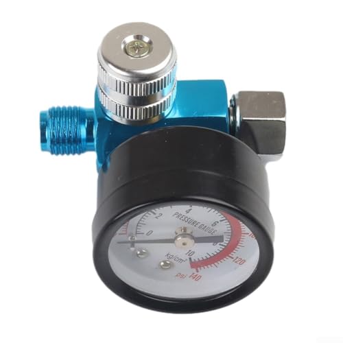 Für Airbrush Pneumatisches Werkzeug Zubehör Öl Wasserfangfilter mit Regler Gauge Entwickelt für 1/4 Gewinde Kompatibilität (D) von Jurtmy
