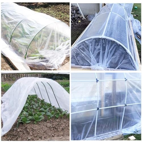 Für Gartenarbeit Folie für Gewächshäuser speichert die Bodenwärme und fördert gesundes Wachstum (2 x 3 m/6s) von Jurtmy