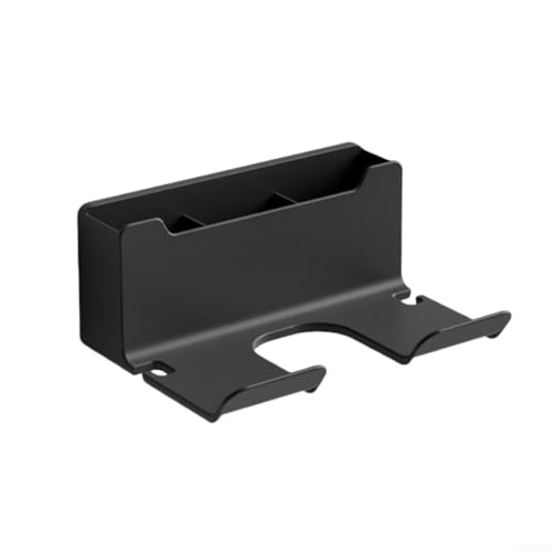 Haarpflege-Organizer, Wandmontage, Halter für Haartrockner, Bürsten und Beauty-Artikel (schwarz) von Jurtmy