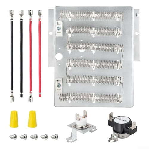 Heizelement Kit für Wäschetrockner Ersatzteil 503978 mit Thermostat und Thermosicherung, für Speed für Queen ADE3SRGS173TW01/ADE3LRGS171TW01 und für Amana Modellen Heizelement Kit für Wäschetrockner Ersatzteil 503978 mit Thermostat und Thermosicherung, für Speed für Queen ADE3SRGS173TW01/ADE3LRGS171TW01 und für Amana Modellen von Jurtmy