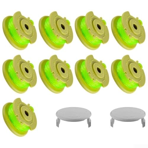 Lawn Care Solutions Umfassendes Ersatzteil-Set inkl. Spulen und Schutzhüllen (9 Spulen + 2 Abdeckungen) von Jurtmy