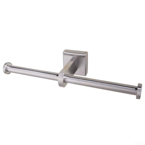 Leicht zugänglich und stilvoll. Die Lösung für Ihr Toilettenzubehör mit diesen stabilen Halterungen (Silber) von Jurtmy