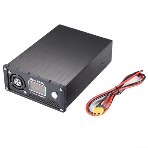 PA100 100W Hochfrequenz-Leistungsmesser, VSWR und Leistungsüberwachung, 3.5M-28.5MHz Amateurfunk Leistungsmeter mit Automatischer T/R Schaltung für ICOM für XIEGU (Schwarz) von Jurtmy