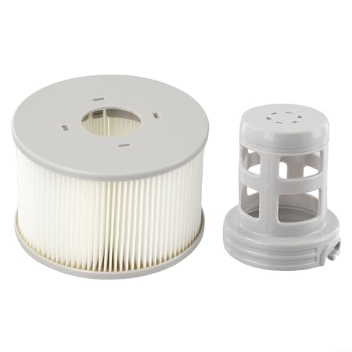 Praktische Ersatz-Filterkartusche für mspa Whirlpools, kompatibel mit allen Modellen (1 x Filterpatrone + 1 x Filterbasis) von Jurtmy