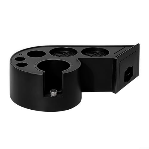 Premium Espresso Stopfstation mit Aufbewahrungsmulden passend für 51 mm, 54 mm, 58 mm Siebträger für verschiedene Espressomaschinen (schwarz) von Jurtmy