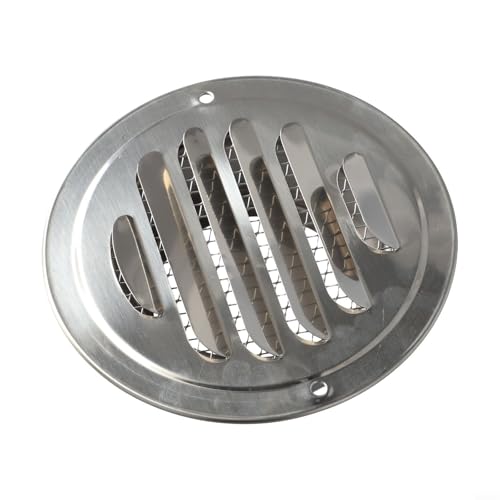 Runde Lüftungsgitterabdeckung für den Außenbereich, Edelstahl-Material für zuverlässige Belüftung und Insektenschutz (80 mm) von Jurtmy