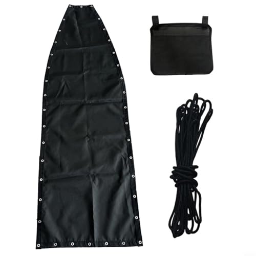 Textilene Schaukel Sitz Ersatz, 64x197x23CM Gartenmöbel Zubehör Schaukelsitz Tuch, Hängesessel Stoff Schwarz Outdoor Hängesessel Ersatz Schaukelstuhl Textilene Ersatz(1 Stück mit Taschen) von Jurtmy