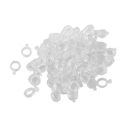 Transparente und starke elastische Pellet-Köderbänder für Angler, Größe M, 100 Stück von Jurtmy
