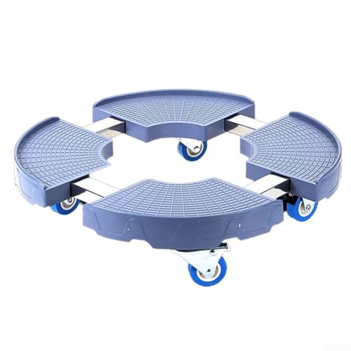 Verstellbares Blumentopf-Tablett auf Rädern mit robuster Tragfähigkeit, perfekt für den Heimgebrauch konzipiert (Einzelrad) von Jurtmy