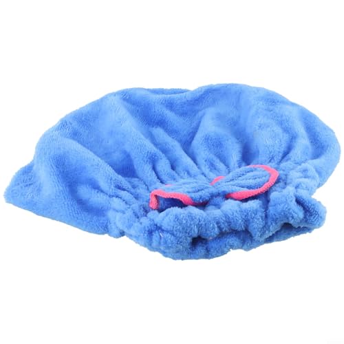 Wasserabsorbierender Haarturban für Frauen, weiche Mikrofaser-Kappe für schnelle Haarpflege (blau) von Jurtmy