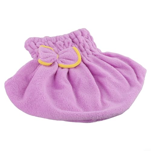 Wasserabsorbierender Haarturban für Frauen, weiche Mikrofaserkappe für schnelle Haarpflege (Hellviolett) von Jurtmy