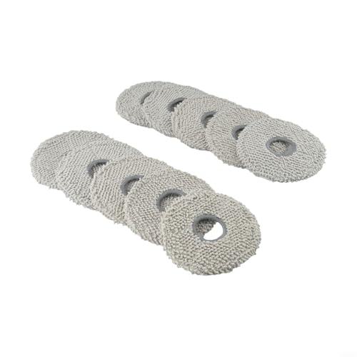 Wischmopp-Pads für Yeedi für M12 PRO+ kompatible Mikrofasertücher für fleckenlose Böden (10 Stück) von Jurtmy