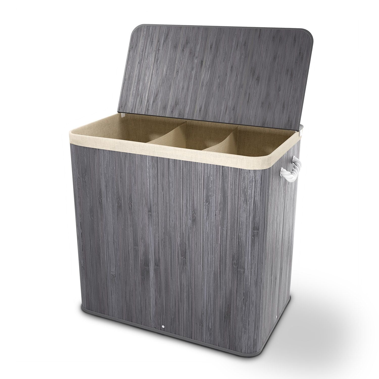 Bambus Wäschekorb Curly Bambus Wäschekorb Curly von Juskys