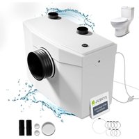 Hebeanlage - Schmutzwasserpumpe, mit Häcksler, Kleinhebeanlage, bis 7 m Höhe, Abwasserpumpe, Haushaltspumpe für Dusche, Fäkalienpumpe - 600 w - Juskys von Juskys