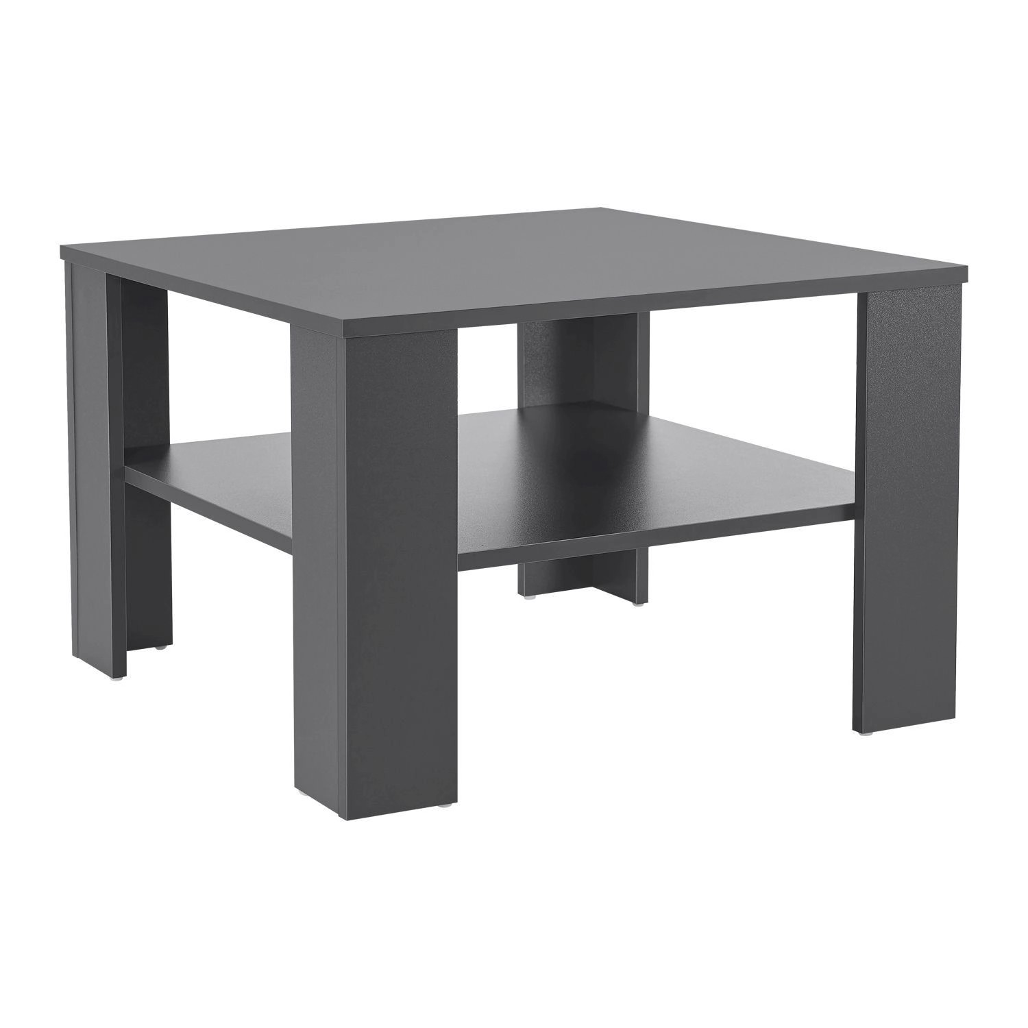 Juskys Couchtisch 60 x 60 x 40 cm mit Ablage Dunkelgrau Juskys Couchtisch 60 x 60 x 40 cm mit Ablage Dunkelgrau von Juskys