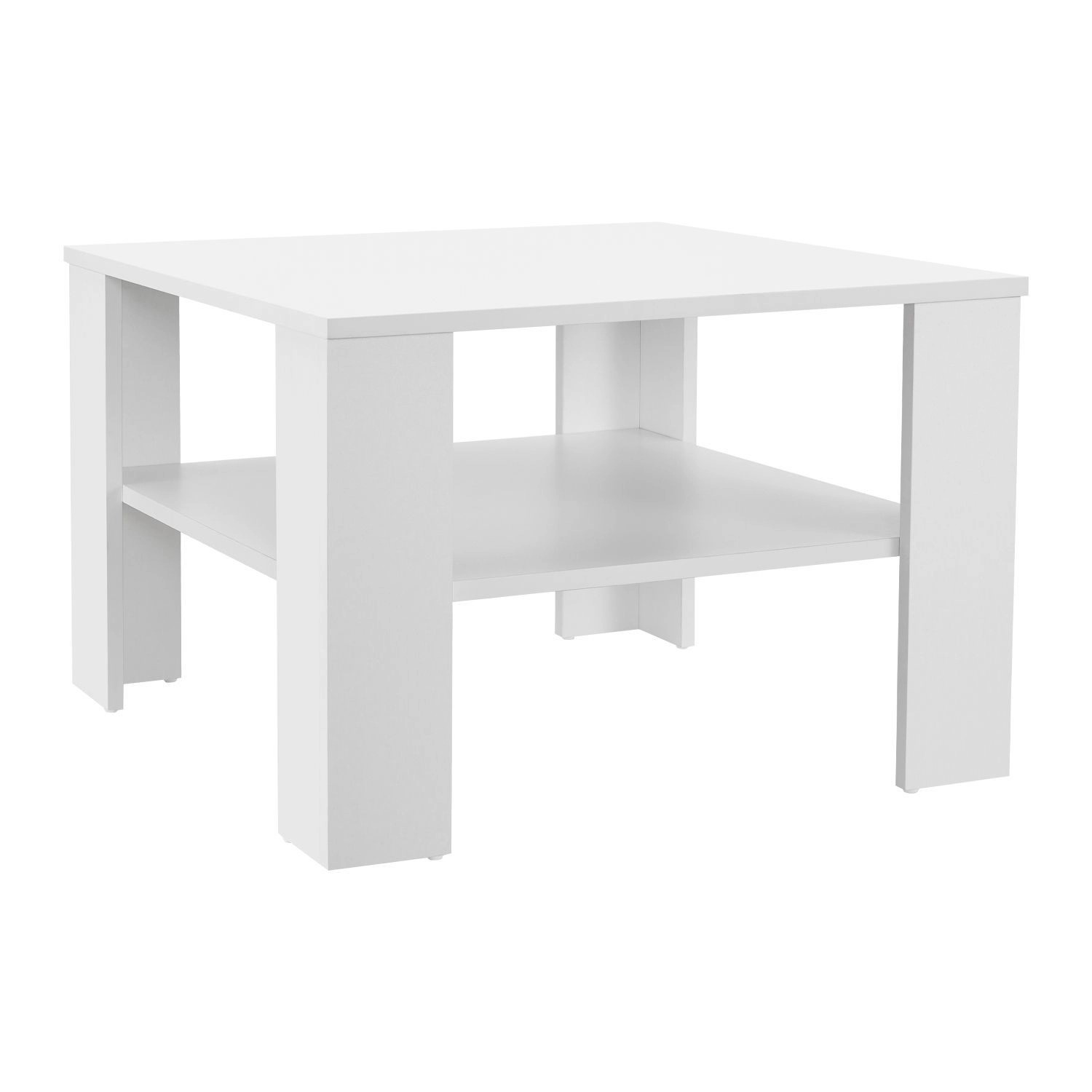 Juskys Couchtisch 60 x 60 x 40 cm mit Ablage Weiß Juskys Couchtisch 60 x 60 x 40 cm mit Ablage Weiß von Juskys